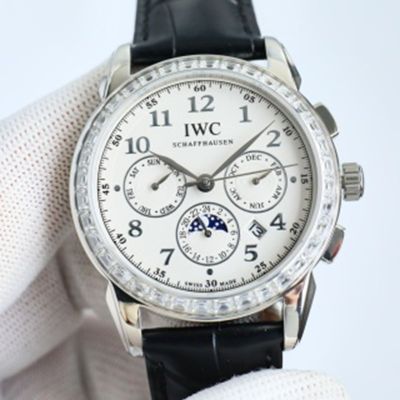 Swiss IWC schaffhausen chronograph automatic Complex Function  9100 Automatic Movement 41mm Watch